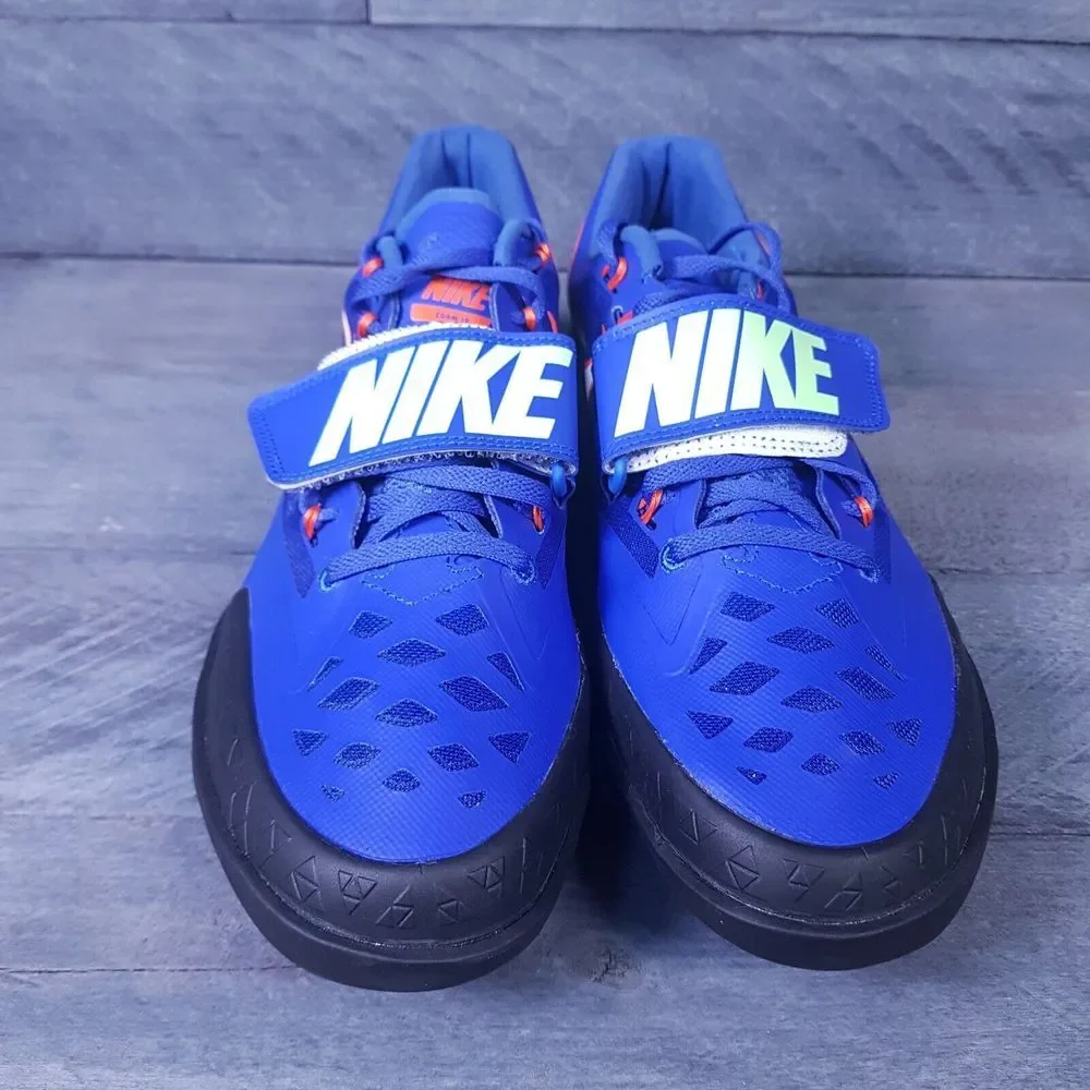 NIKE Zoom Rival SD 2 Throwing Track Shoes Mens 9.5 Womens 11‎ Blue Green Orange